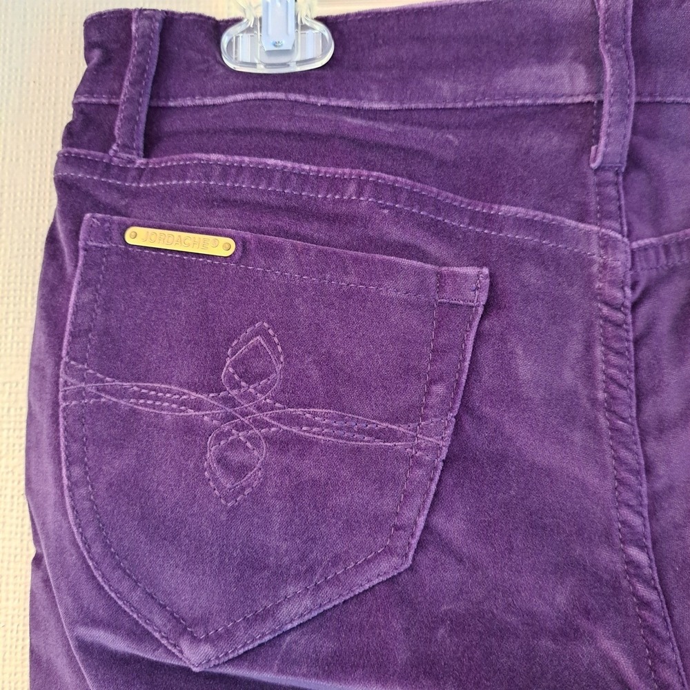 Jordache Purple Jelly Bean Velvet Women's 29/8 Sienna Skinny Pants NWT 1411-442